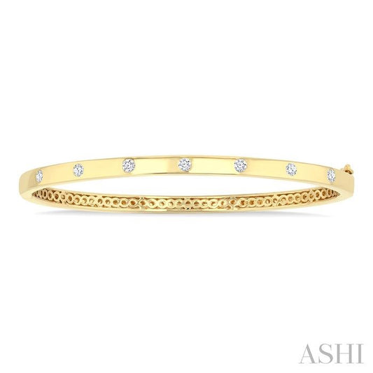 ASHI Flush Bezel Set Diamond Fashion Bangle 795E4PPFGYG