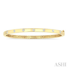 ASHI Flush Bezel Set Diamond Fashion Bangle 795E4PPFGYG