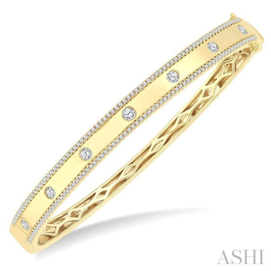 ASHI Flush Set Diamond Fashion Bangle 795H1PPFGYG
