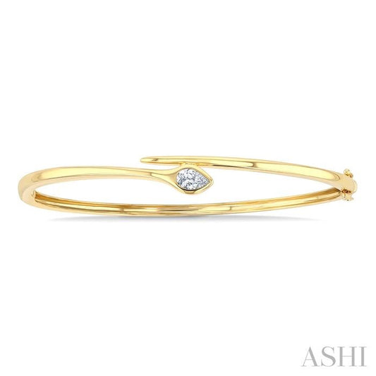 ASHI Pear Shape Diamond Fashion Bangle 795J5PPFGYG
