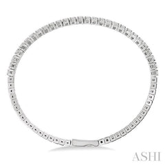 ASHI Stackable Diamond Flex Bangle 797D0PPFGWG-2.00