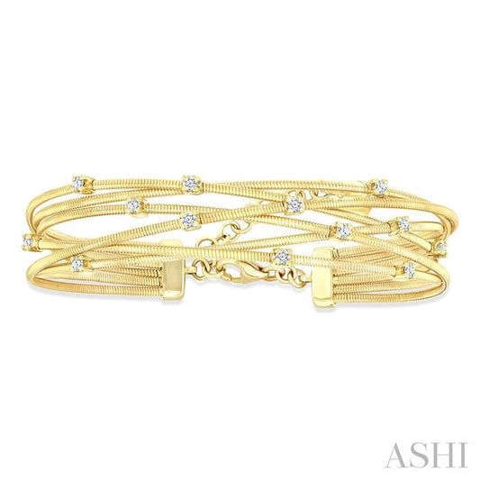 ASHI Diamond Spring Fashion Bangle 797E3PPFGYG