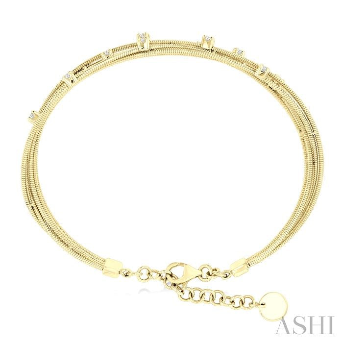 ASHI Diamond Spring Fashion Bangle 797E3PPFGYG