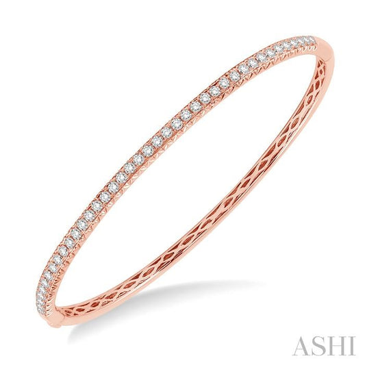 ASHI Stackable Diamond Bangle 79861PPFGPG-M