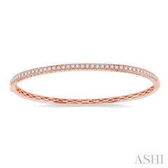 ASHI Stackable Diamond Bangle 79861PPFGPG-M