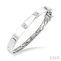 ASHI Stackable Bezel Set Diamond Bangle 798D0PPFGWG-1.50