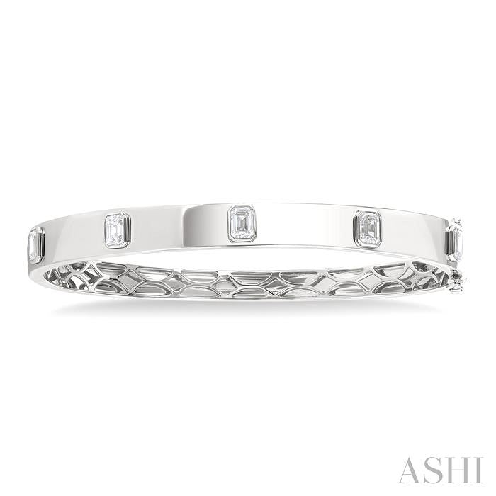 ASHI Stackable Bezel Set Diamond Bangle 798D0PPFGWG-1.50