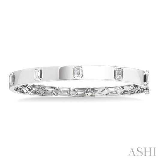 ASHI Stackable Bezel Set Diamond Bangle 798D0PPFGWG-1.50