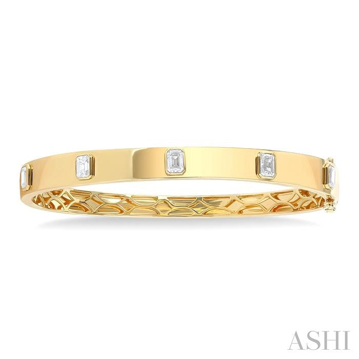 ASHI Stackable Bezel Set Diamond Bangle 798D0PPFGYG-1.50