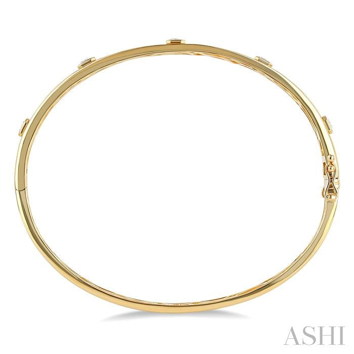 ASHI Stackable Bezel Set Diamond Bangle 798D0PPFGYG-1.50