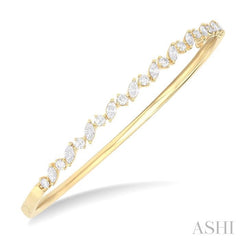 ASHI Stackable Marquise Shape Diamond Bangle 799E0PPFGYG-1.35