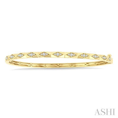 ASHI Geometric Shape Diamond Fashion Bangle 799GUPPTGYG