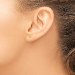 7E Inverness 14k 3mm CZ Earrings