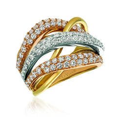 Le Vian 14K Tri Color Gold Ring TRQB 22E
