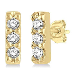 Parkplace Jewelers Vertical Bar Petite Diamond Fashion Earrings 648C9PPTSERYG