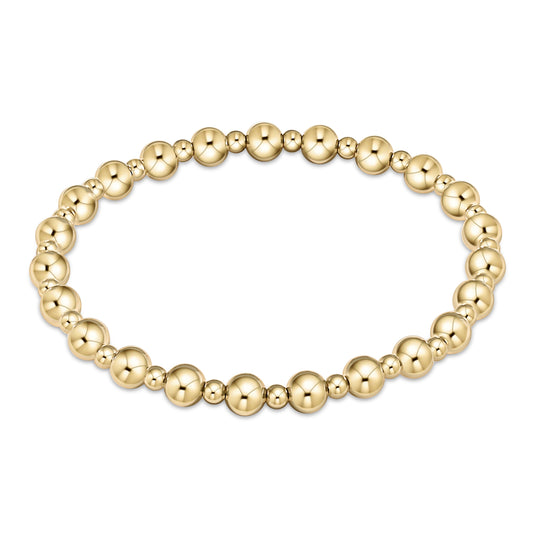 Enewton Classic Grateful Pattern 5mm Bead Bracelet - Gold BCLGRAPG5
