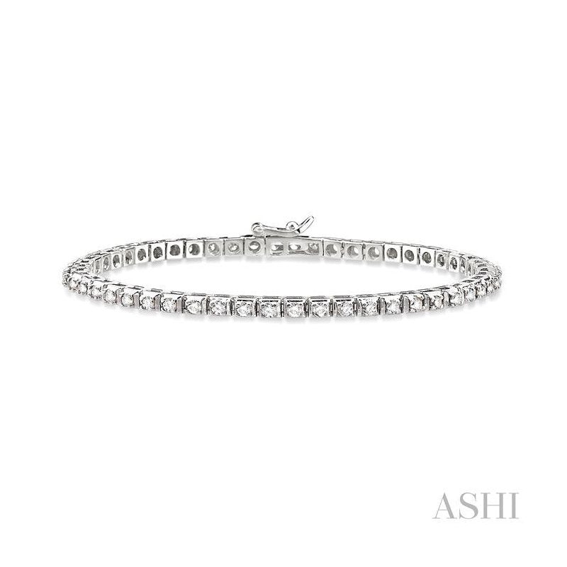 ASHI Diamond Tennis Bracelet 70162PPFGWG
