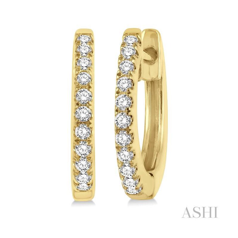 ASHI Petite Diamond Huggie Fashion Earrings 622C8PPFGERYG