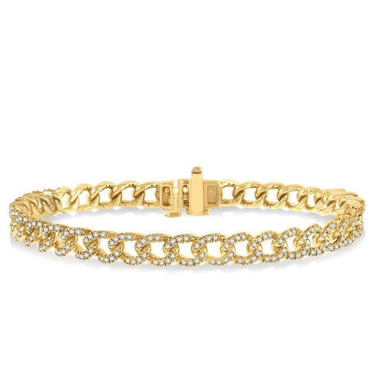 Parkplace Jewelers Curb & Cuban Diamond Fashion Bracelet 75951PPFHYG-1.50