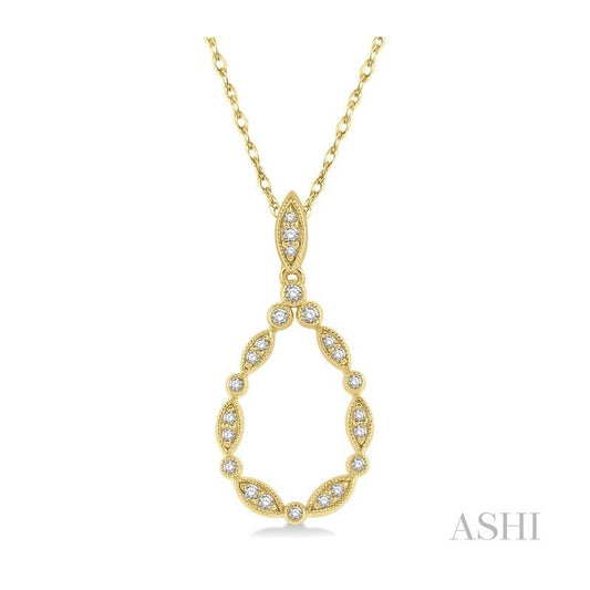 ASHI Drop Diamond Fashion Pendant 90258PPTSPDYG