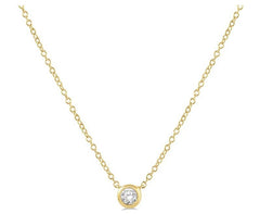 Parkplace Jewelers Bezel Set Petite Diamond Fashion Pendant 646C8PPTGPDYG