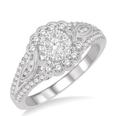 Parkplace Jewelers Round Shape Lovebright Diamond Engagement Ring 142A2PPFVWG