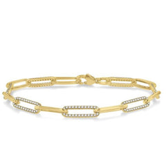 Parkplace Jewelers Paper Clip Diamond Fashion Bracelet 72091PPTGYG