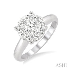 ASHI Round Shape Lovebright Essential Diamond Ring 36901PPFVWG