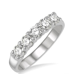 Parkplace Jewelers Round Shape 5 Stone Diamond Wedding Band 33342PPFGWG