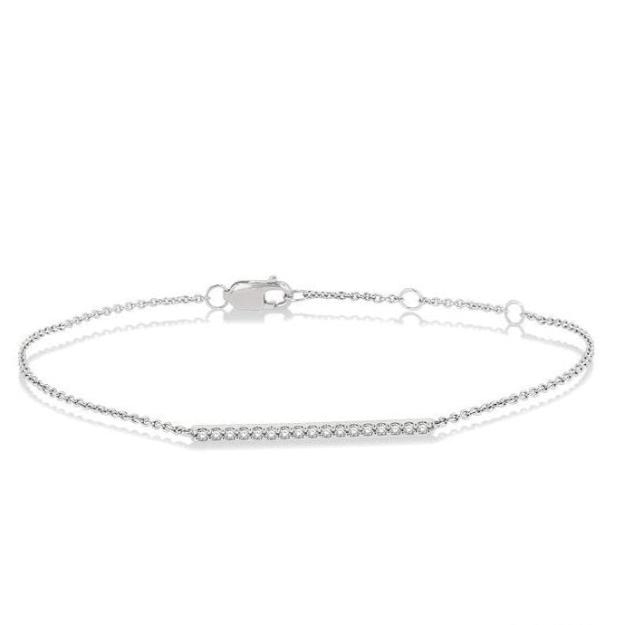 Parkplace Jewelers Bar Petite Diamond Fashion Chain Bracelet 703E0PPTGWG