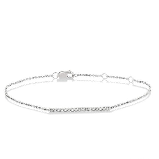 Parkplace Jewelers Bar Petite Diamond Fashion Chain Bracelet 703E0PPTGWG