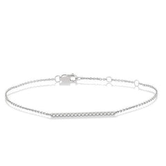 Parkplace Jewelers Bar Petite Diamond Fashion Chain Bracelet 703E0PPTGWG