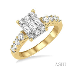 ASHI Fusion Diamond Engagement Ring 118D1PPFGYW