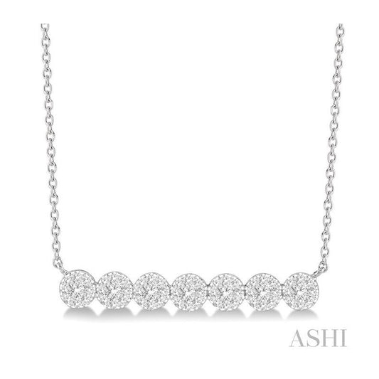 ASHI Bar Lovebright Essential Diamond Necklace 992FHPPFHNKWG