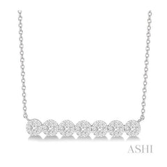 ASHI Bar Lovebright Essential Diamond Necklace 992FHPPFHNKWG