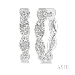 ASHI Diamond Hoop Earrings 631A7PPTSERWG