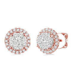 Parkplace Jewelers Round Shape Halo Lovebright Essential Diamond Earrings 94911PPFVERPW