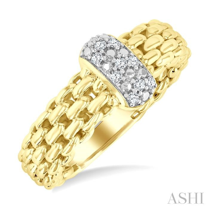 ASHI Gold Vermeil Bold Diamond Fashion Ring 85318PPSSSLRG-GV