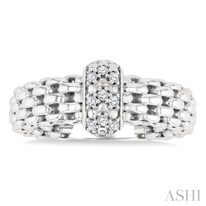 ASHI Silver Bold Diamond Fashion Ring 85318PPSSSLRG