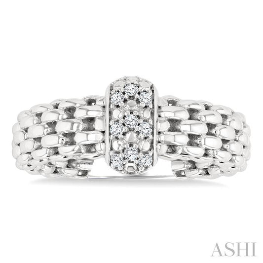 ASHI Silver Bold Diamond Fashion Ring 85318PPSSSLRG