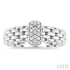 ASHI Silver Bold Diamond Fashion Ring 85318PPSSSLRG