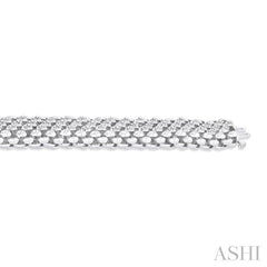 ASHI Silver Bold Diamond Fashion Bracelet 85337PPSSSLTB