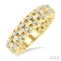 ASHI Gold Vermeil Bold Diamond Fashion Ring 85338PPSSSLRG-GV