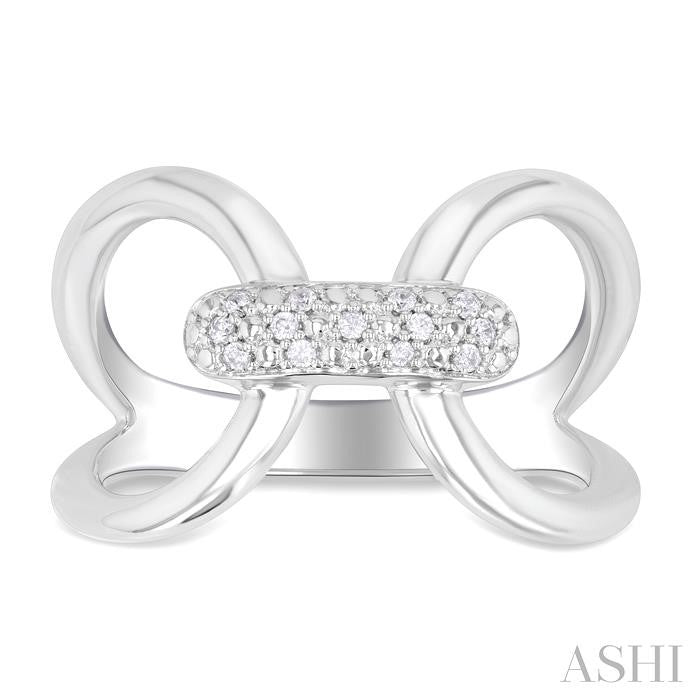 ASHI Silver Bold Diamond Fashion Ring 85479PPSSSLRG