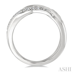 ASHI Silver Spiral Bold Diamond Fashion Band 85728PPSSSLRG