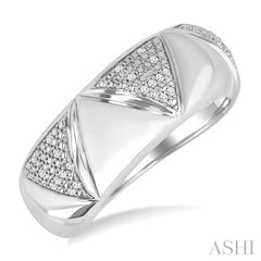 ASHI Silver Bold Fashion Wide Band 85748PPSSSLRG