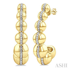 ASHI Gold Vermeil Bold Half Hoop Fashion Earrings 85869PPSSSLER-GV