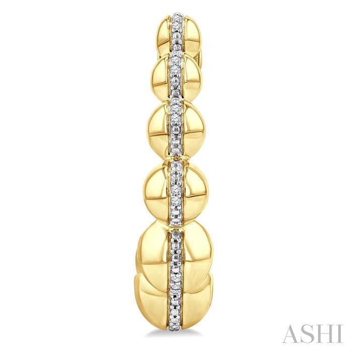 ASHI Gold Vermeil Bold Half Hoop Fashion Earrings 85869PPSSSLER-GV
