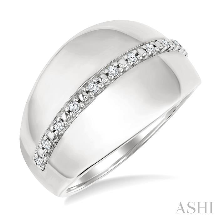 ASHI Silver Bold Diamond Fashion Ring 85928PPSSSLRG