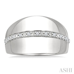 ASHI Silver Bold Diamond Fashion Ring 85928PPSSSLRG